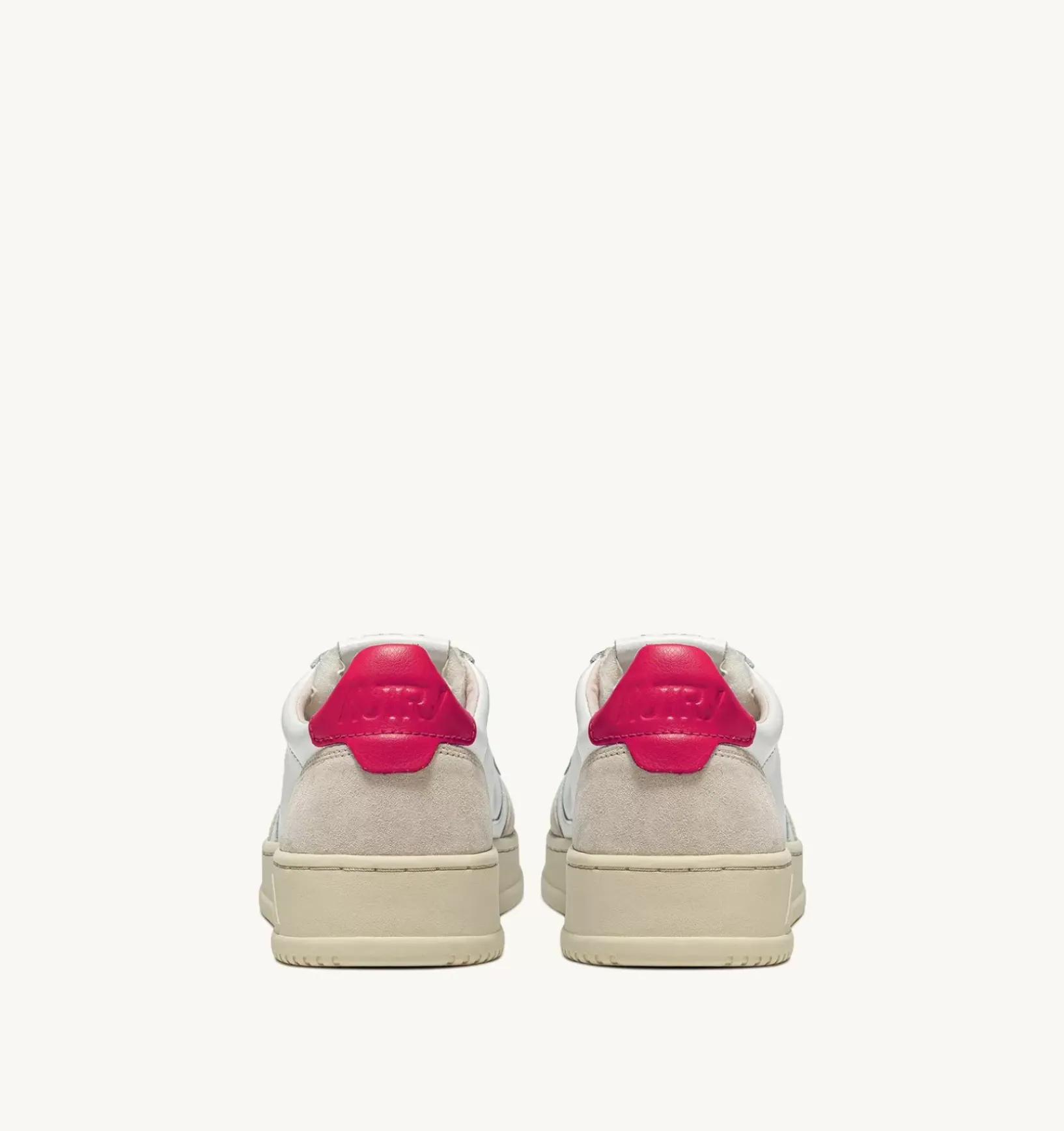 Sneakers Medalist Low In Suede E Pelle Bianca E Bubble