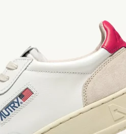 Sneakers Medalist Low In Suede E Pelle Bianca E Bubble