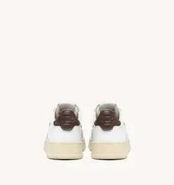 Sneakers Medalist Low In Pelle Bianca E Marrone