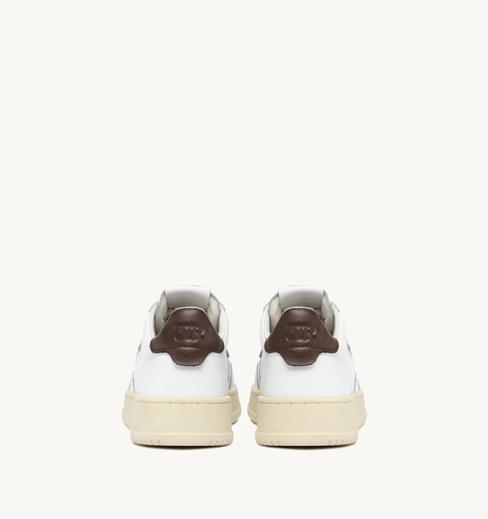Sneakers Medalist Low In Pelle Bianca E Marrone