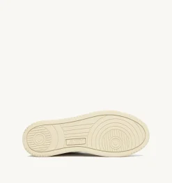Sneakers Medalist Low In Pelle Bianca E Marrone