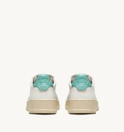 Sneakers Medalist Low In Pelle Bianca E Turquoise