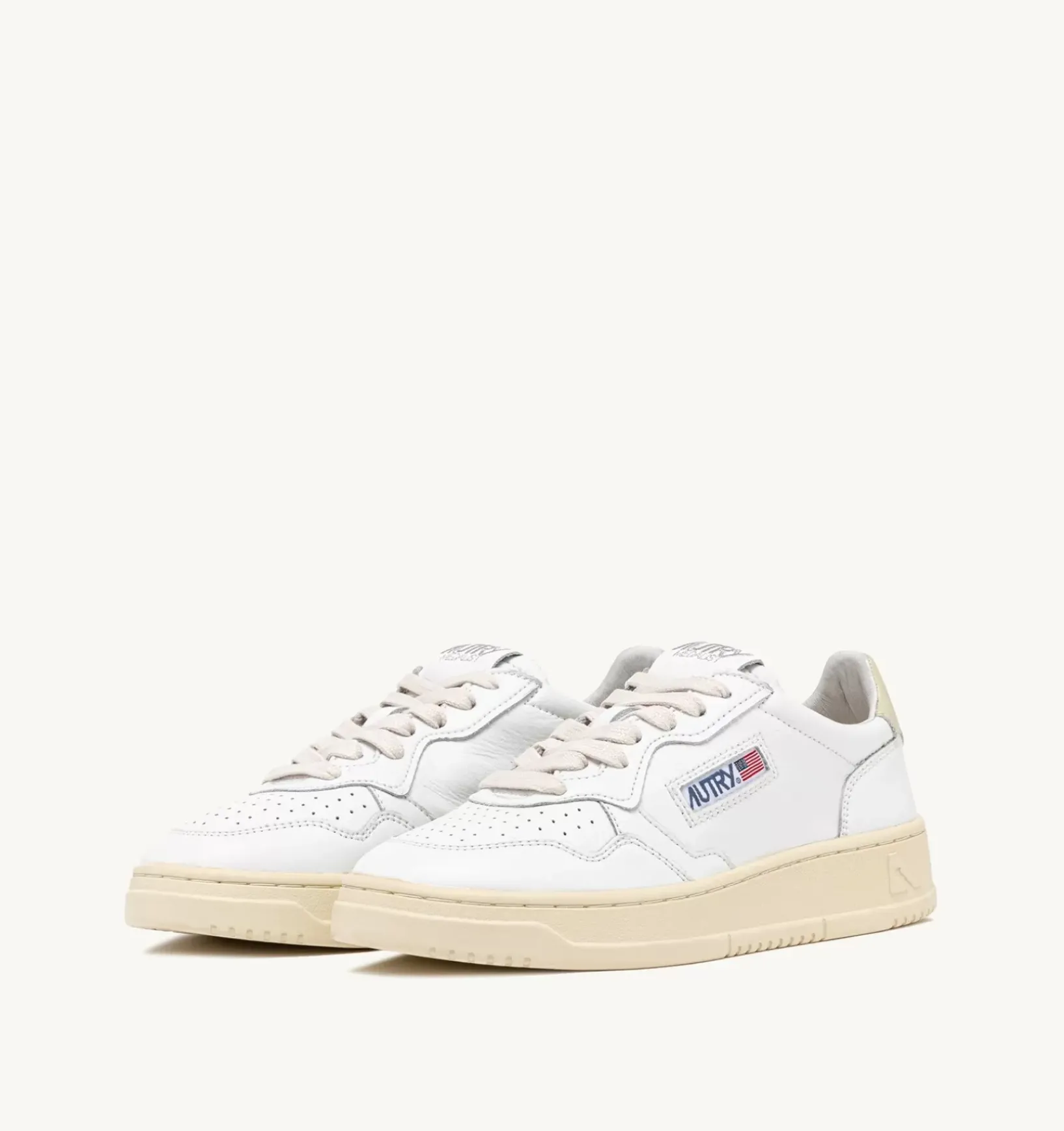 Sneakers Medalist Low In Pelle Bianca
