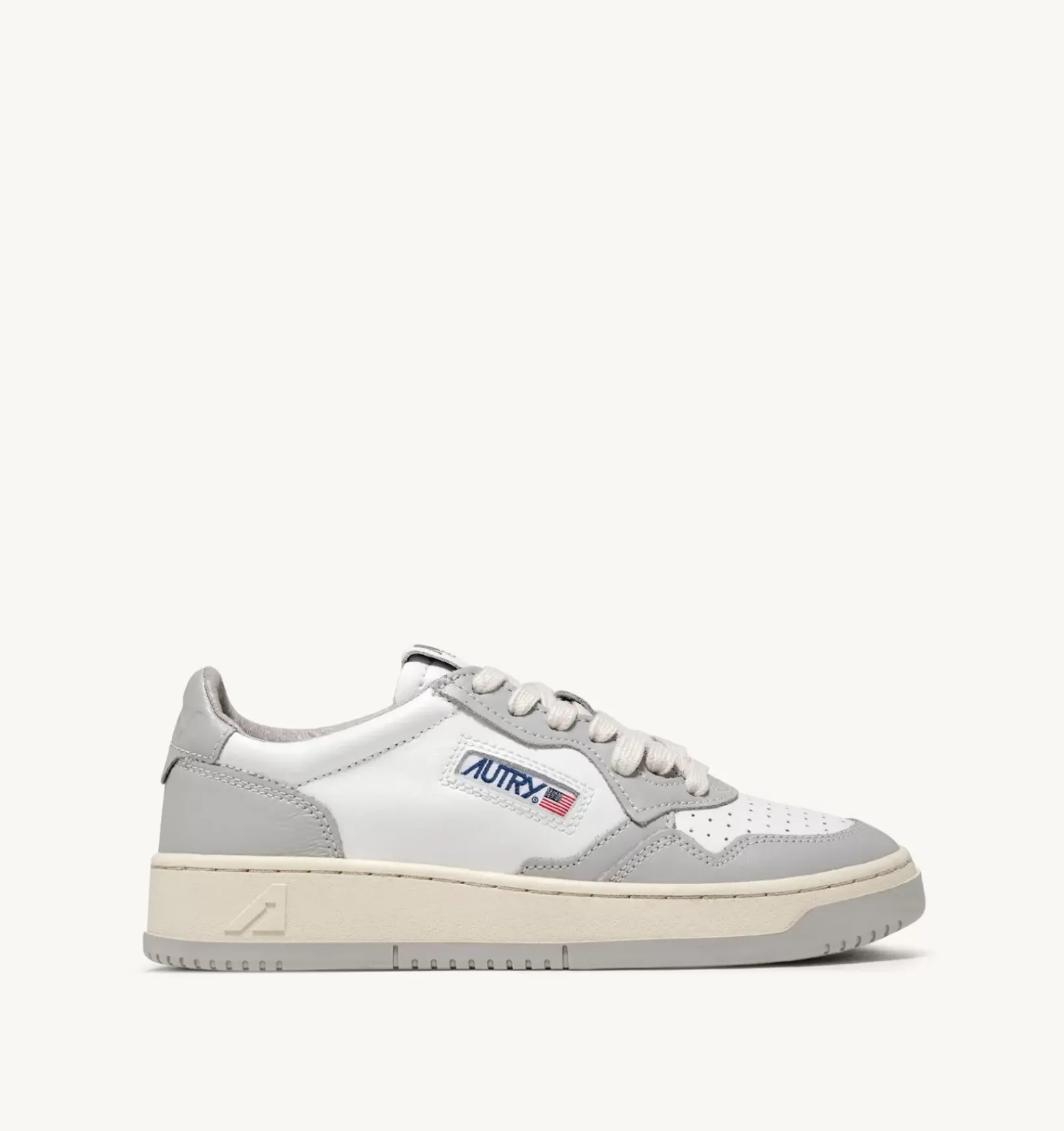 Sneakers Medalist Low In Pelle Bicolore Bianco E Vapor