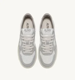 Sneakers Medalist Low In Pelle Bicolore Bianco E Vapor