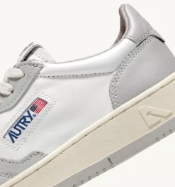 Sneakers Medalist Low In Pelle Bicolore Bianco E Vapor