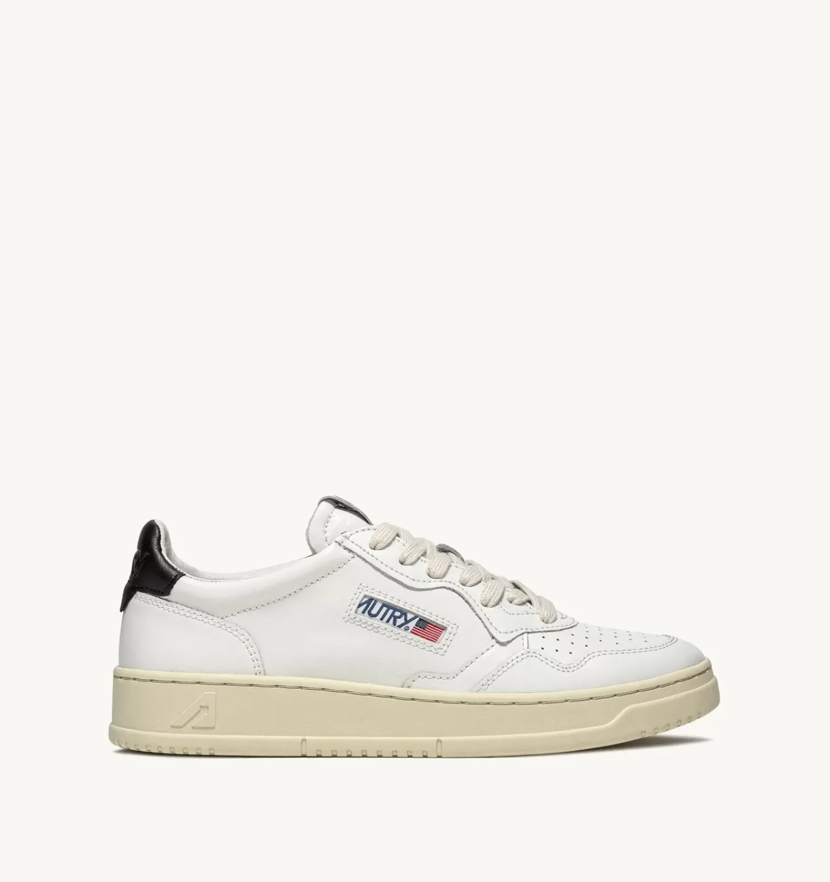 Sneakers Medalist Low In Pelle Bianca E Nera