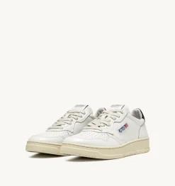 Sneakers Medalist Low In Pelle Bianca E Nera