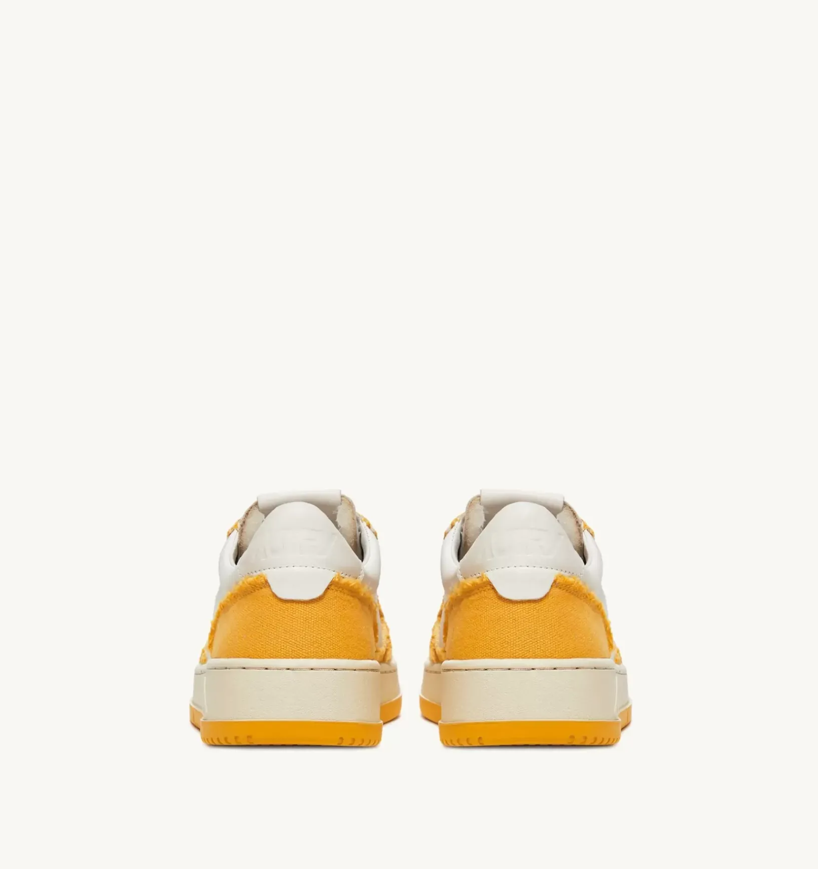 Sneakers Medalist Low In Pelle Di Capra E Tela Bianco Mango