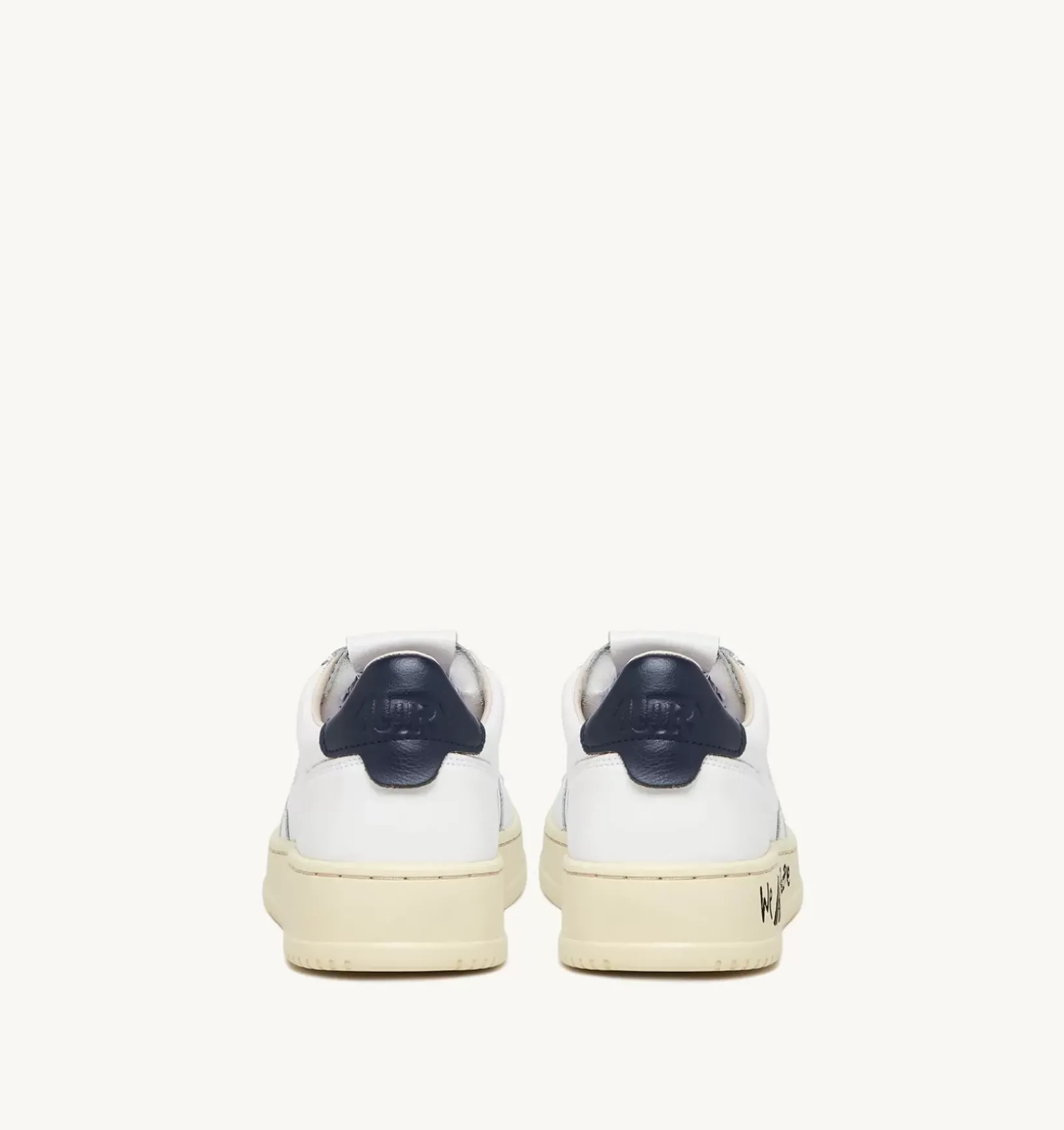 Sneakers Medalist Low In Pelle Bianca E Blu