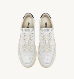 Sneakers Medalist Low In Pelle Bianca E Blu