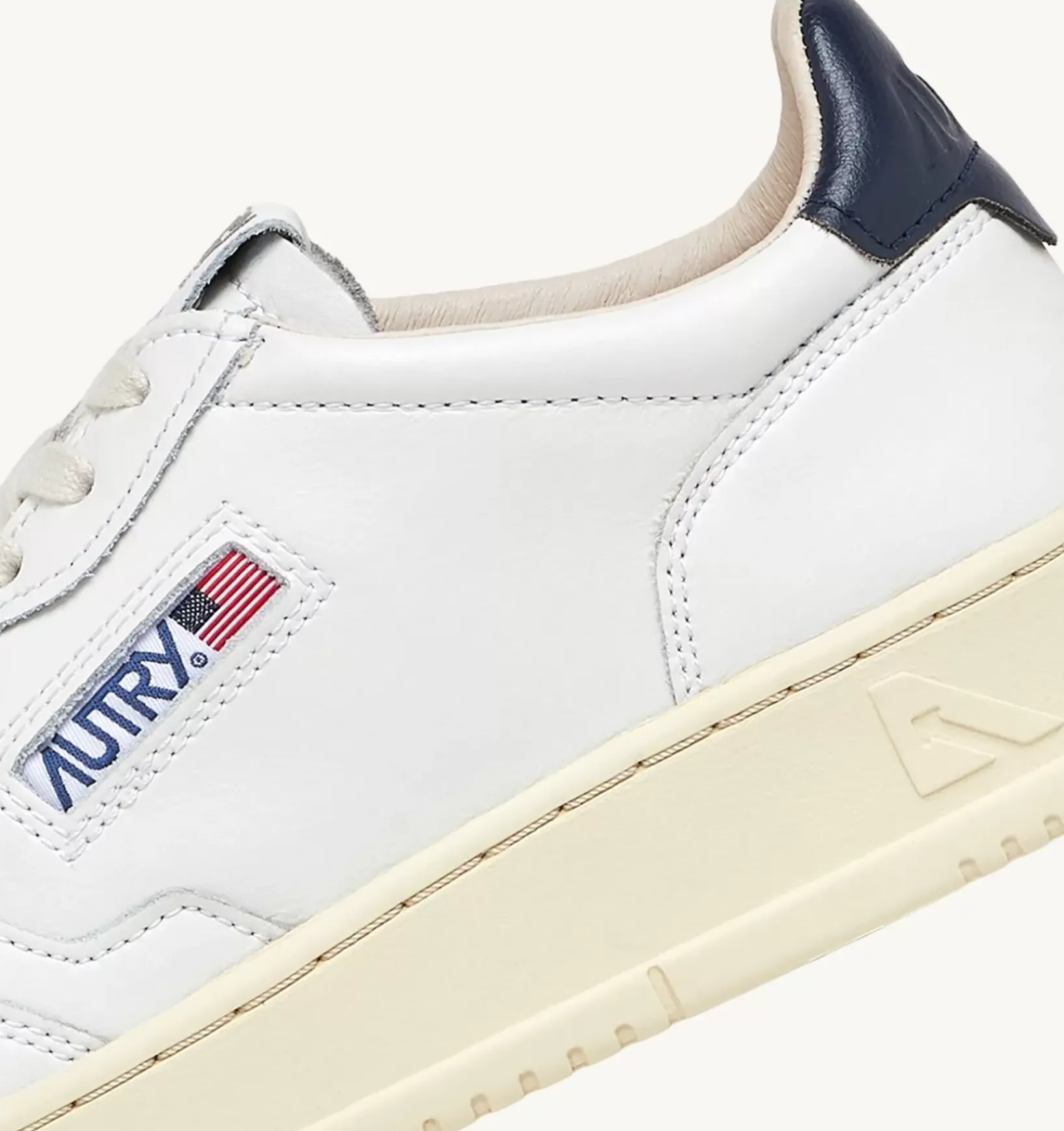 Sneakers Medalist Low In Pelle Bianca E Blu
