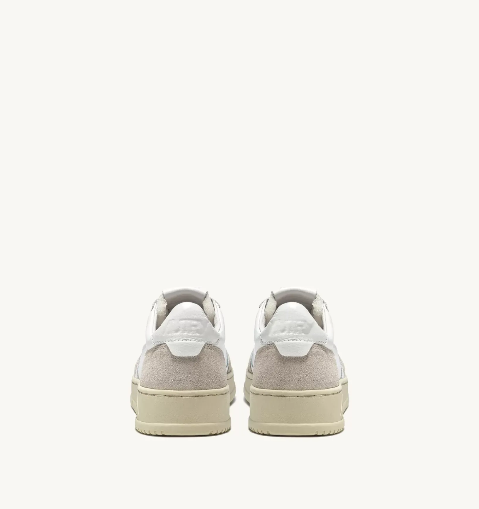 Sneakers Medalist Low In Suede E Pelle Bianca
