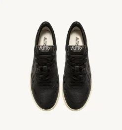Sneakers Medalist Low In Morbida Pelle Nera Di Capra