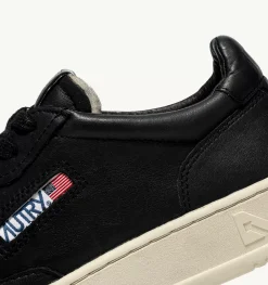 Sneakers Medalist Low In Morbida Pelle Nera Di Capra