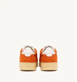 Sneakers Medalist Low In Suede Effetto Hair Arancione