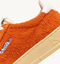 Sneakers Medalist Low In Suede Effetto Hair Arancione