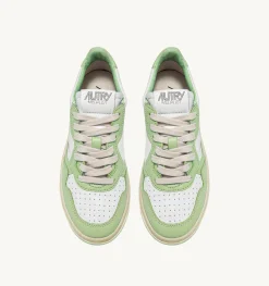 Sneakers Medalist Low In Pelle Bicolore Nile Green