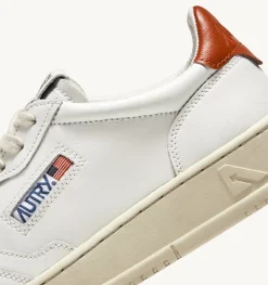 Sneakers Medalist Low In Pelle Bianca E Rust