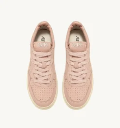 Sneakers Medalist Low In Morbida Pelle Peach Di Capra