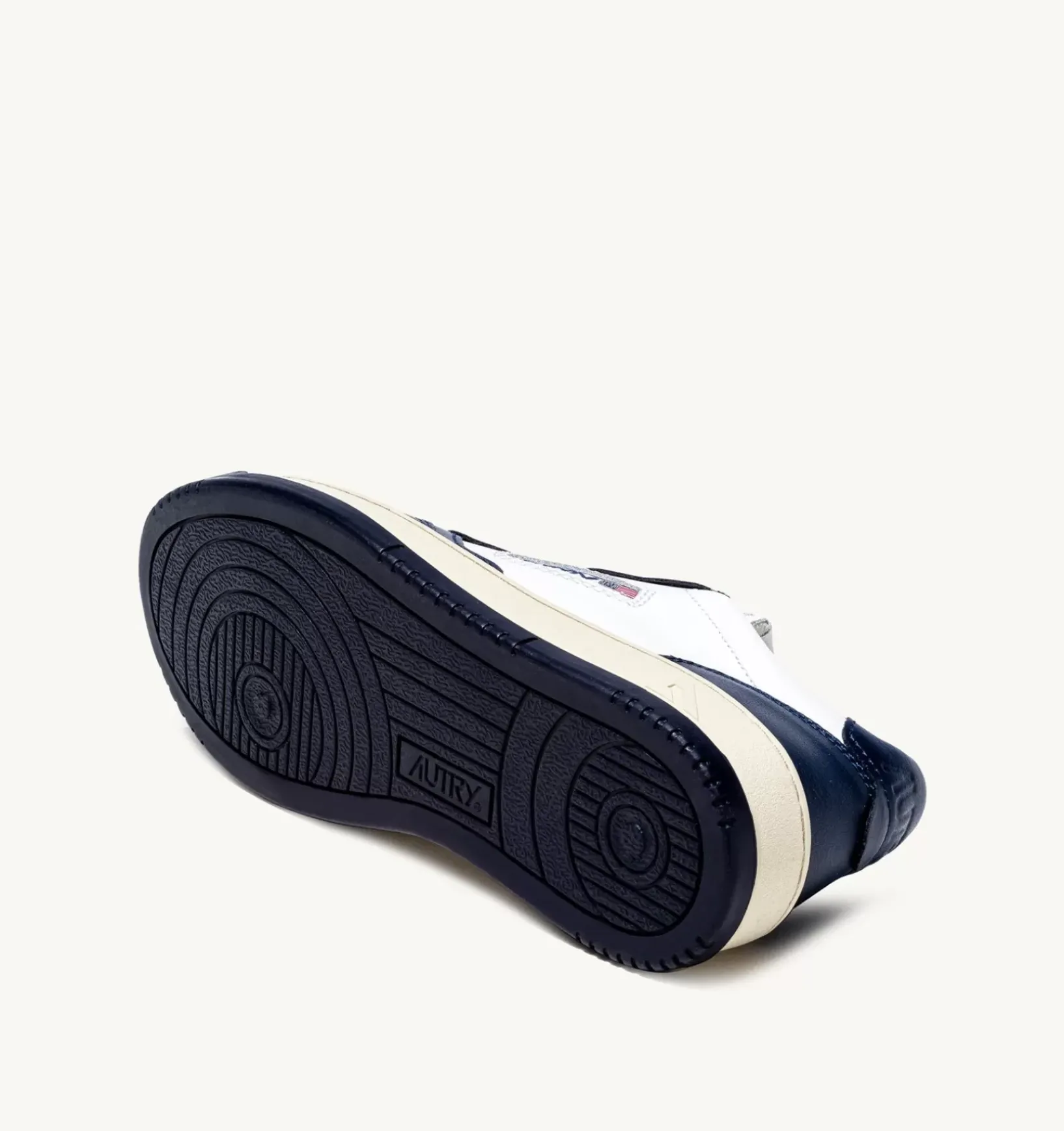 Sneakers Medalist Low In Pelle Bicolor Bianco Blu