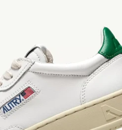Sneakers Medalist Low In Pelle Bianca E Verde