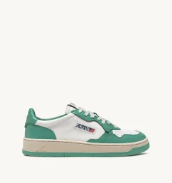 Sneakers Medalist Low In Pelle Bicolore Bianca E Malachi