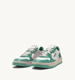 Sneakers Medalist Low In Pelle Bicolore Bianca E Malachi
