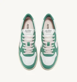 Sneakers Medalist Low In Pelle Bicolore Bianca E Malachi