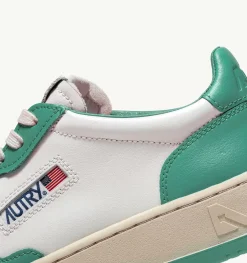 Sneakers Medalist Low In Pelle Bicolore Bianca E Malachi