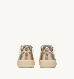 Sneakers Medalist Low In Pelle Bicolor Bianco E Platinum