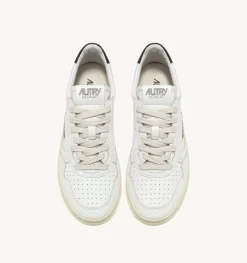 Sneakers Medalist Low In Pelle Bianca E Nera