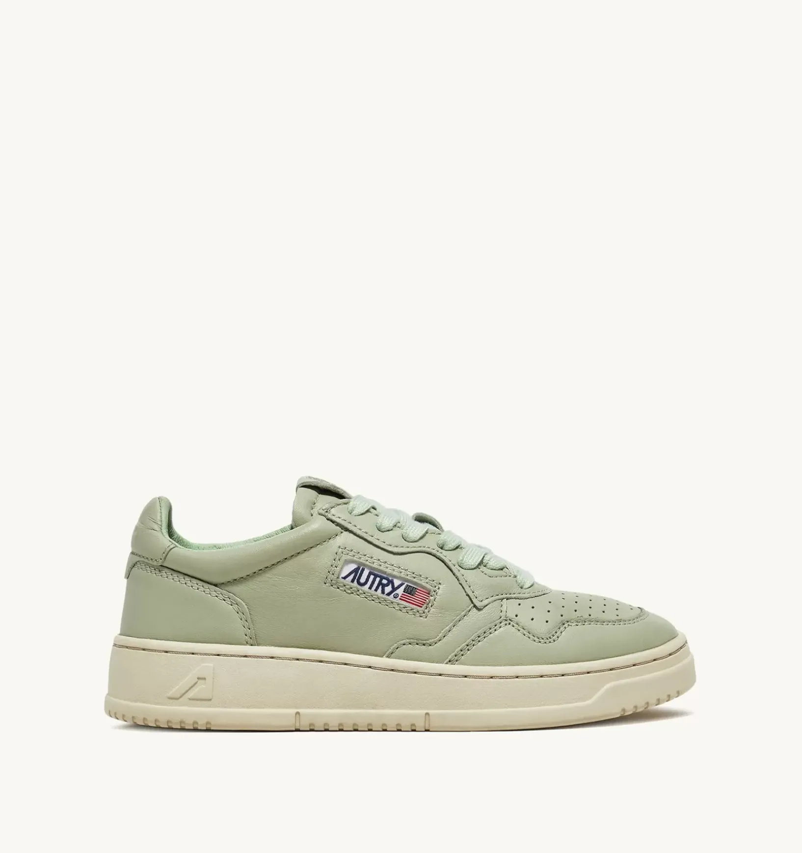 Sneakers Medalist Low In Morbida Pelle Cel Green Di Capra