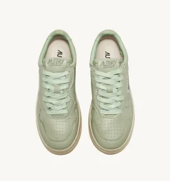 Sneakers Medalist Low In Morbida Pelle Cel Green Di Capra