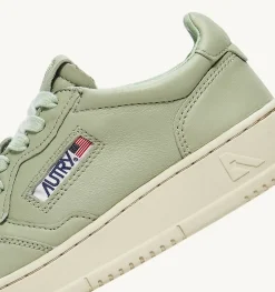 Sneakers Medalist Low In Morbida Pelle Cel Green Di Capra