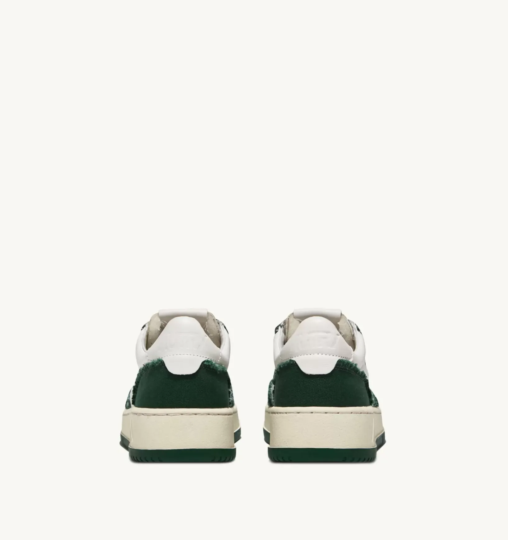 Sneakers Medalist Low In Pelle Di Capra E Tela Bianco Eden
