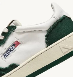 Sneakers Medalist Low In Pelle Di Capra E Tela Bianco Eden