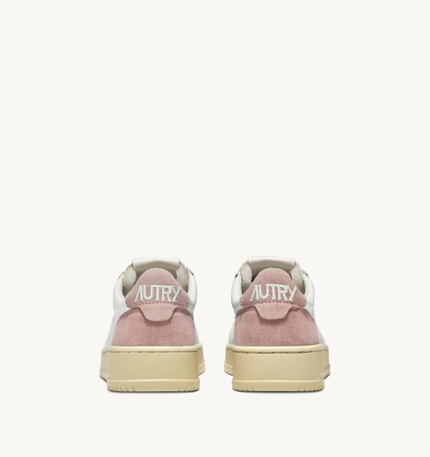 Sneakers Medalist Low In Suede E Pelle Bianco E Rosa