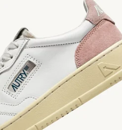 Sneakers Medalist Low In Suede E Pelle Bianco E Rosa