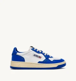 Sneakers Medalist Low In Pelle Bicolore Bianco Prince Blue
