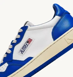 Sneakers Medalist Low In Pelle Bicolore Bianco Prince Blue