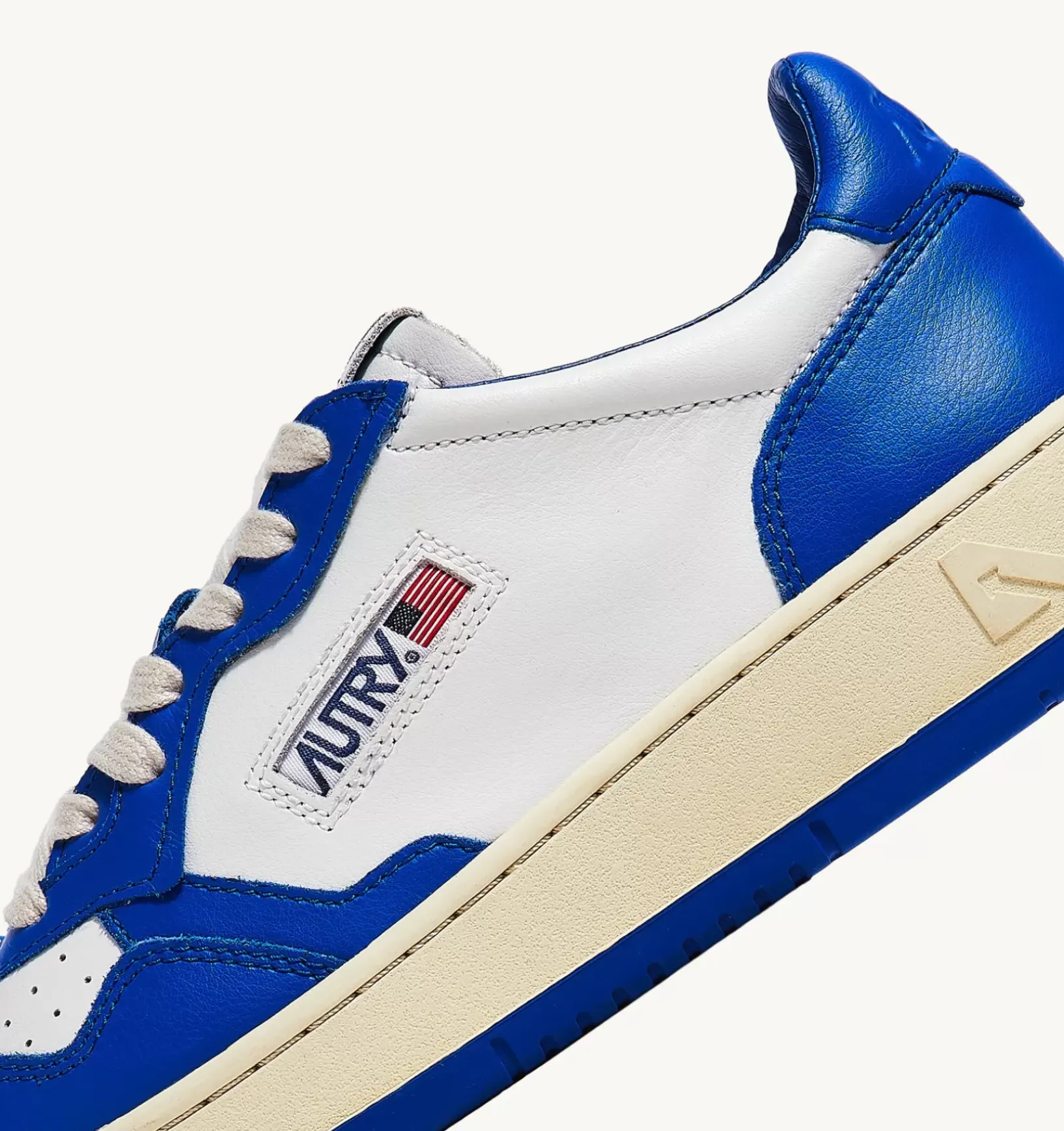 Sneakers Medalist Low In Pelle Bicolore Bianco Prince Blue