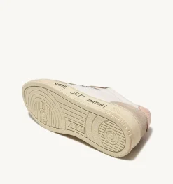 Sneakers Medalist Low In Pelle E Suede Bianco E Rosa