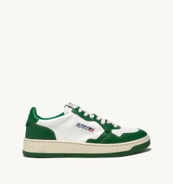 Sneakers Medalist Low In Pelle Bicolore Bianco E Verde
