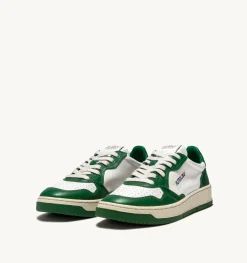 Sneakers Medalist Low In Pelle Bicolore Bianco E Verde