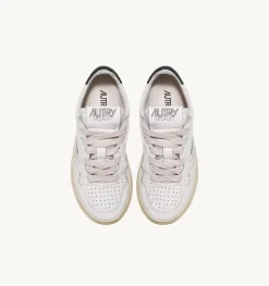 Sneakers Medalist Low In Pelle Bianca E Blu Per Bambini