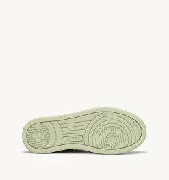Sneakers Medalist Low In Pelle Bicolore Bianco E Nile Green