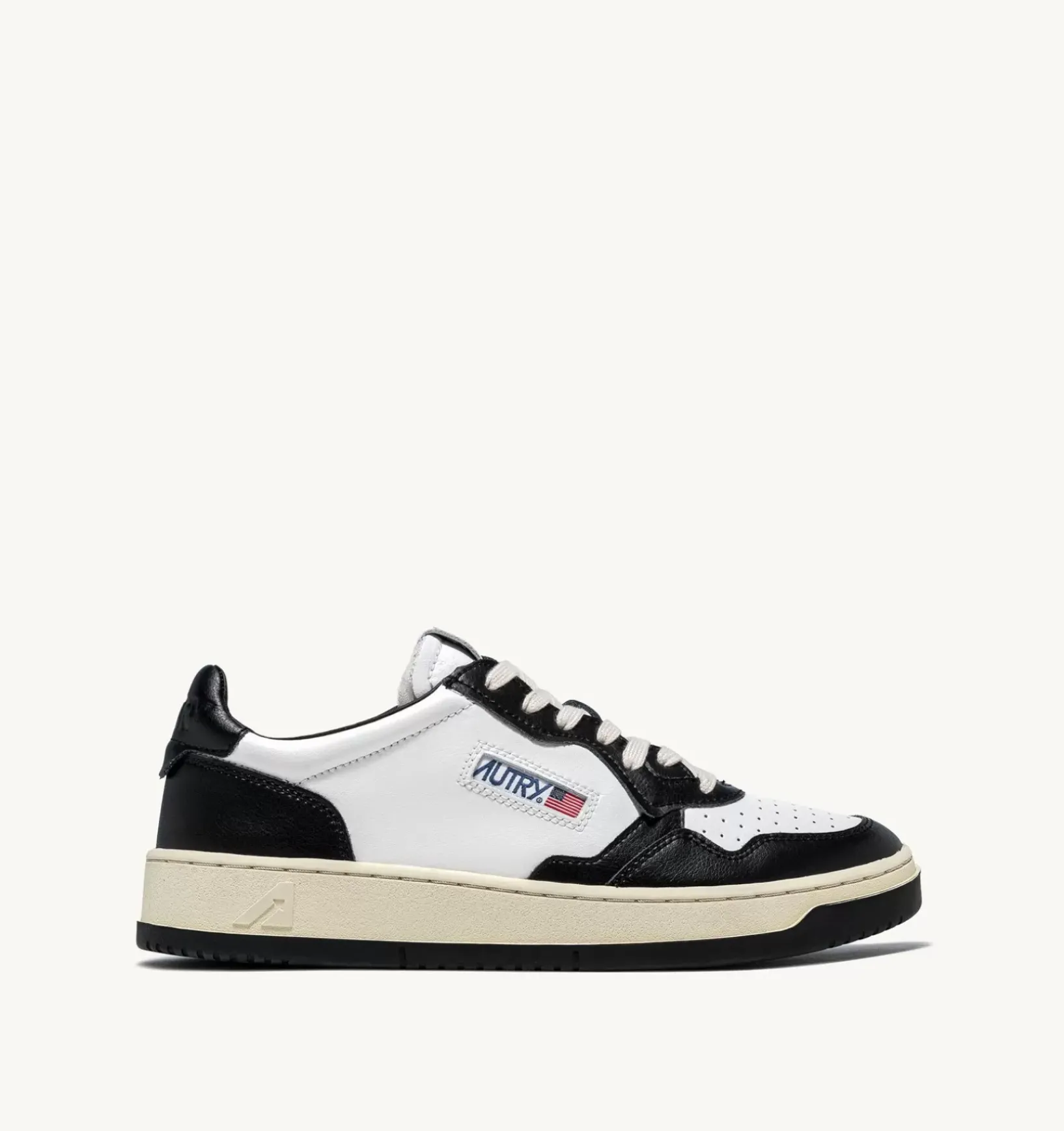 Sneakers Medalist Low In Pelle Bicolore Bianca E Nera