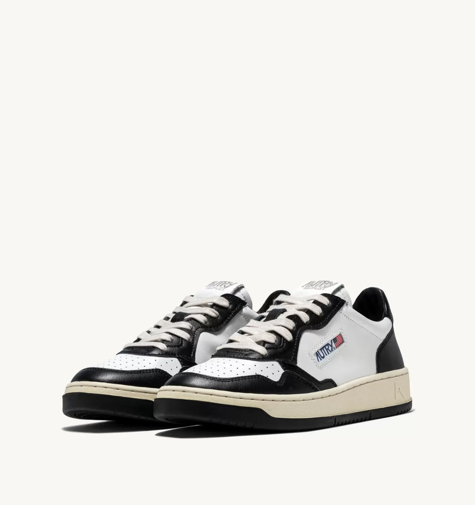 Sneakers Medalist Low In Pelle Bicolore Bianca E Nera