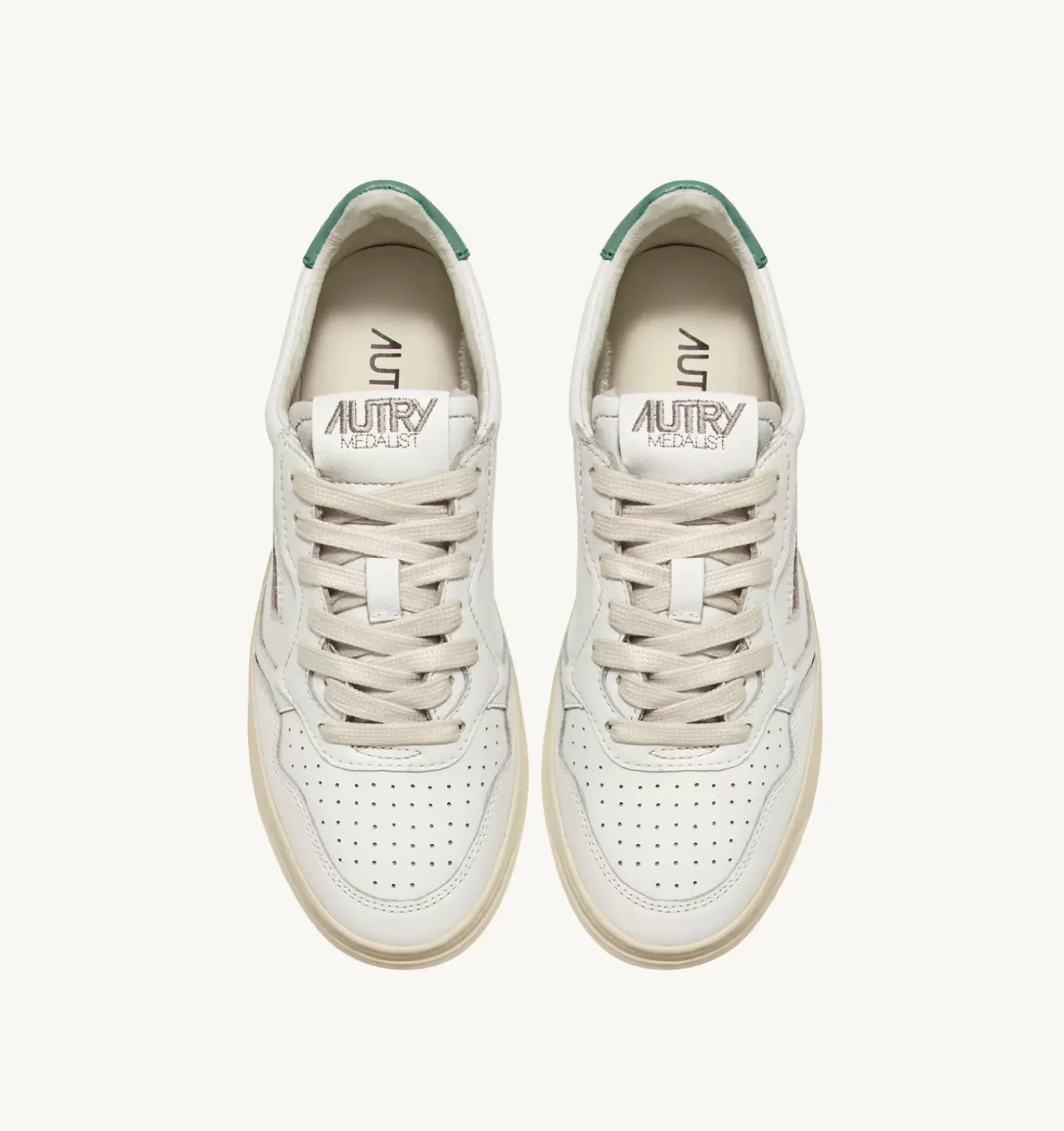 Sneakers Medalist Low In Pelle Bianca